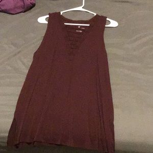 Maroon short sleeve